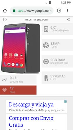 ZTE max celular , cargador portátil,cable para cargar iPhone