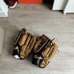 Wilson 14" softball gloves