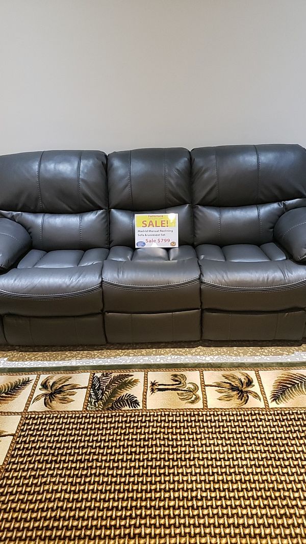 Madrid Reclining Sofa and Loveseat!! VISIT US IN STORE OR GIVE US A CALL!!! for Sale in ...
