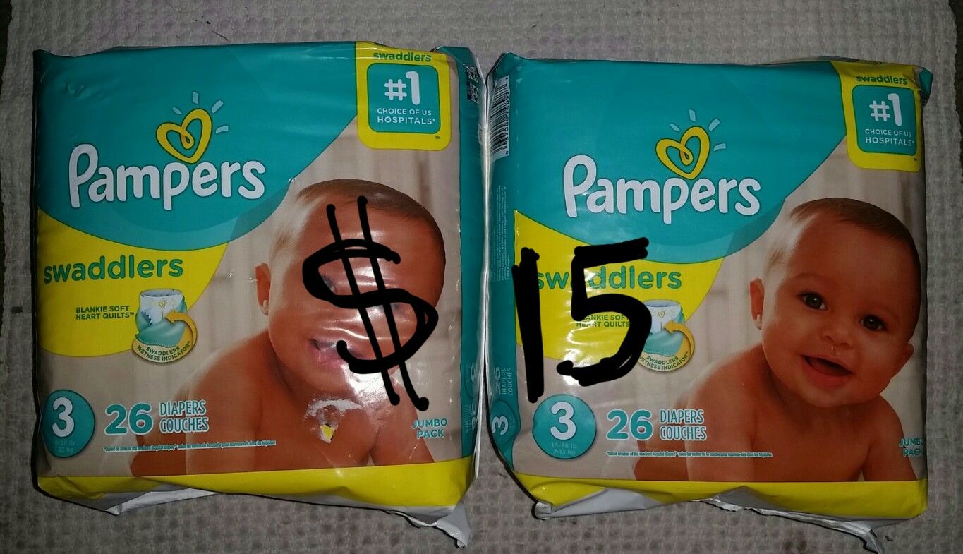 Pampers Size 3 Diapers Bundle