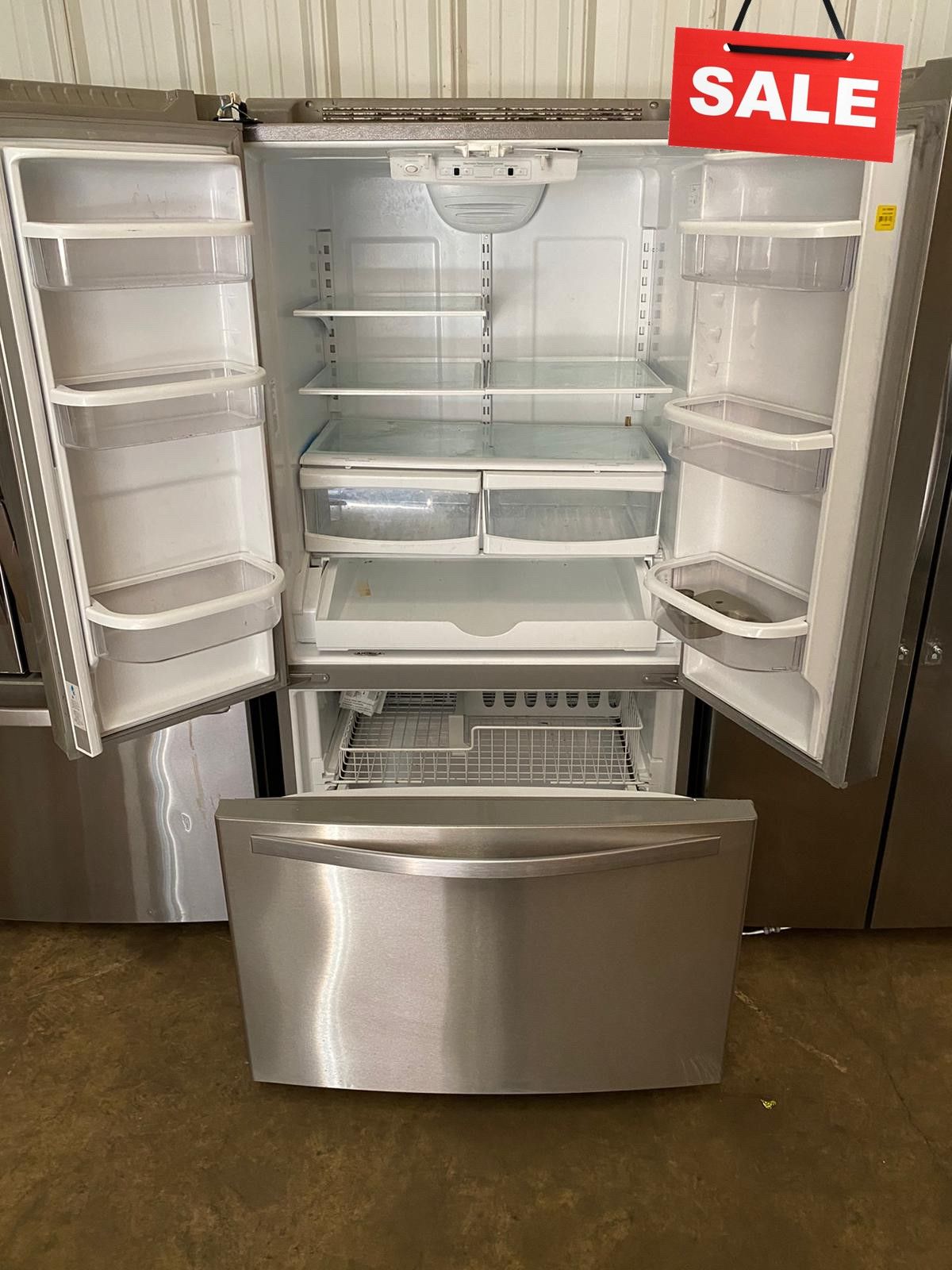 BIG BARGAINS!! AVAILABLE NOW! Refrigerator Fridge Whirlpool Stainless Steel #1789