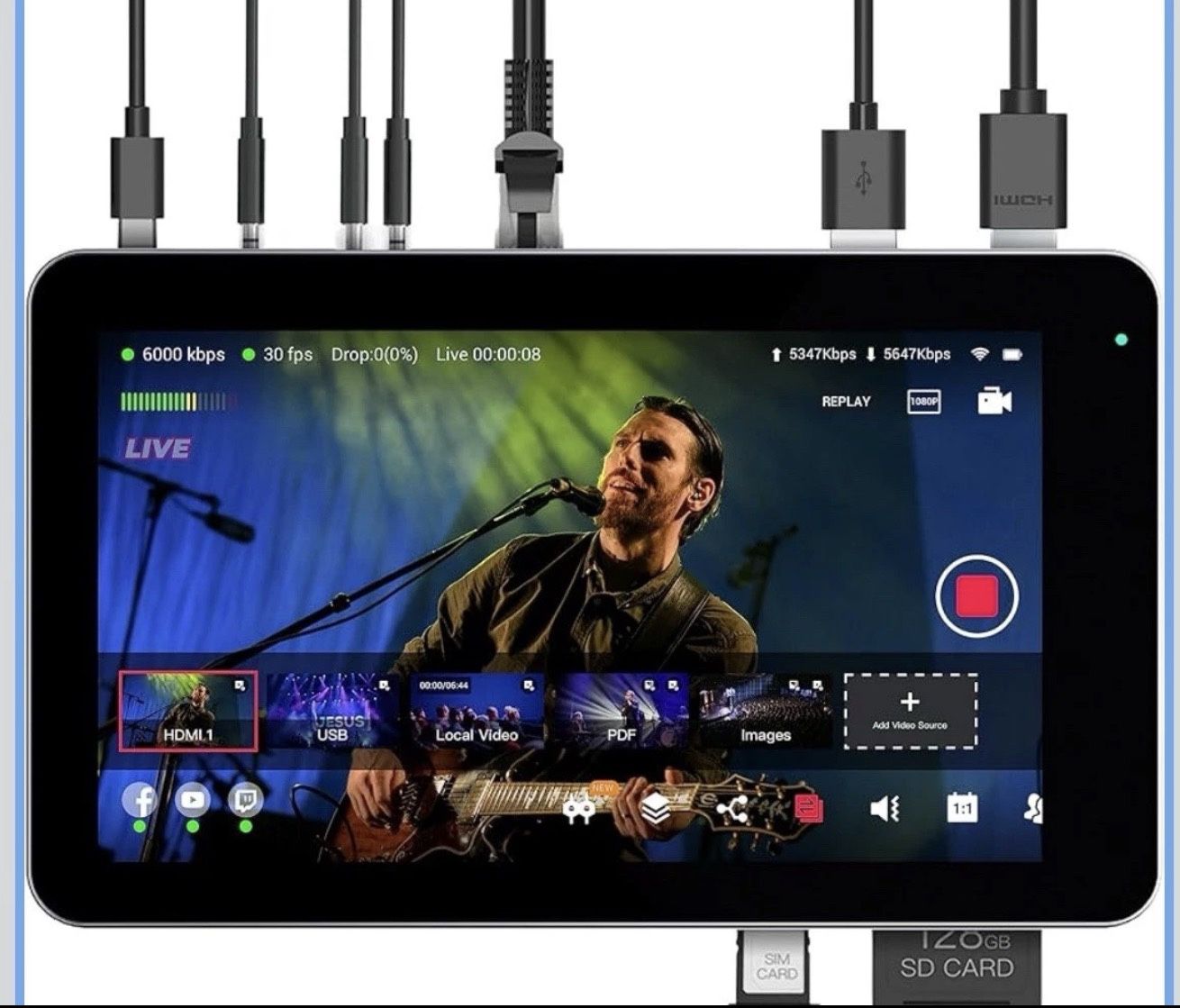 YoloBox Portable All-In-One Live Streaming Encoder Monitor