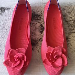 Rothy’s Floral Pink Flats Size 9 – New 