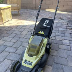 RYOBI electric lawn mower
