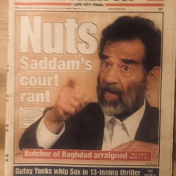 New York Post Newspaper -Jul.2,2004-Saddam Complete Paper-Cool Ads-Stories