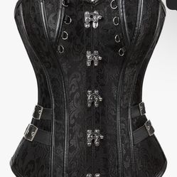 Black Blocked Corset