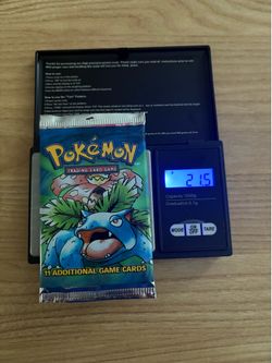 Heavy Pokemon Venusaur 21.5 Base set unlimited 1999 booster back