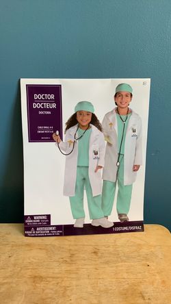 HALLOWEEN DOCTOR KIDS SIZE SMALL 4-6 COSTUME