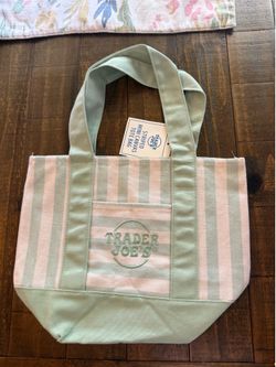 Trader Joe's mini striped tote