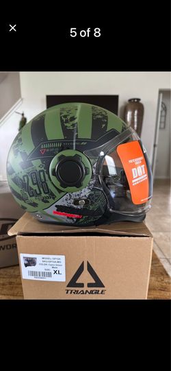 Triangle motorcycle helmet