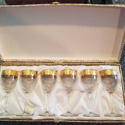 Vintage Wine Glassware Preziosy Set. 6 Piece 