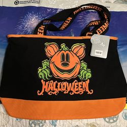 Mickey Pumpkin Halloween Canvas Bag