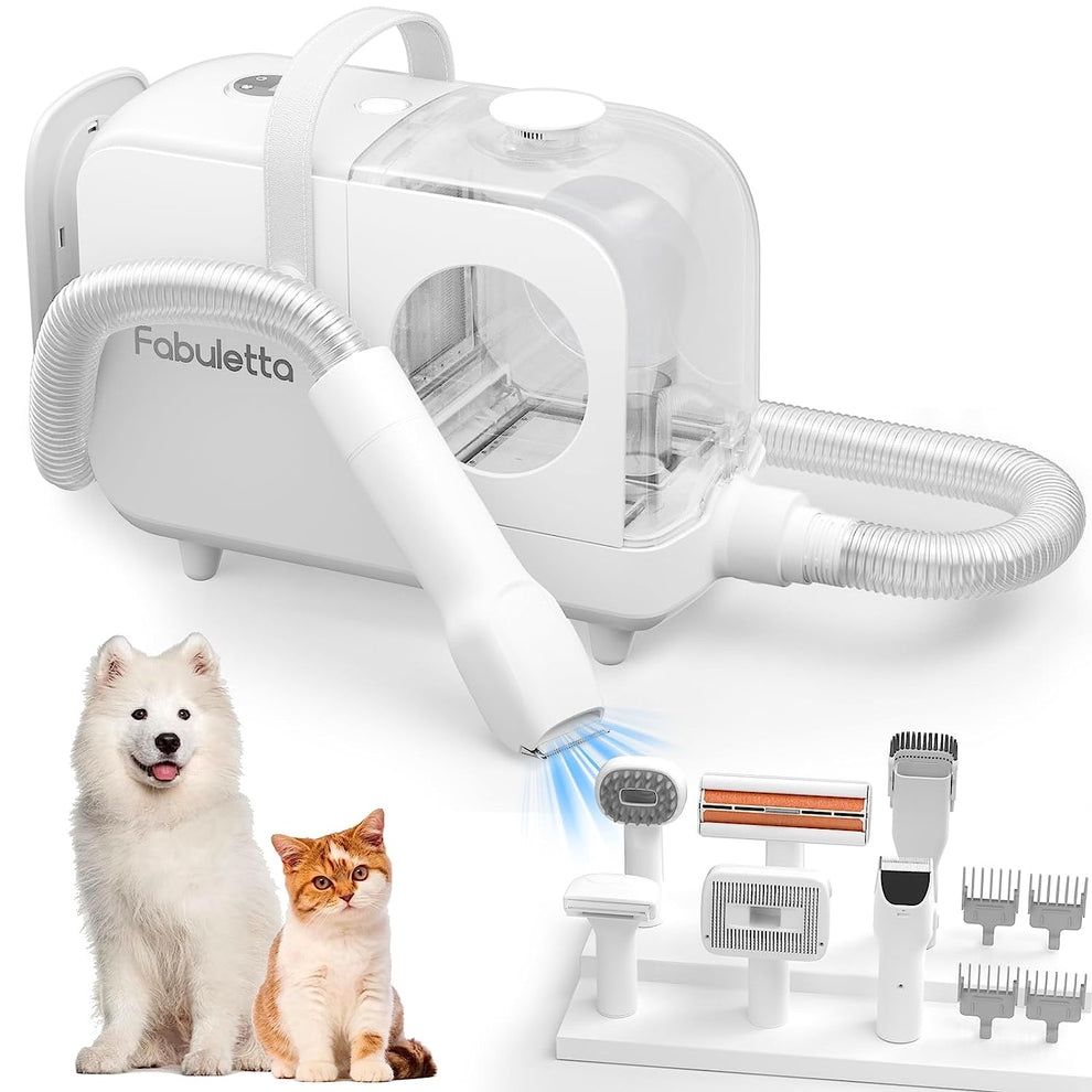 Pet Grooming Kit & Vacuum Cleaner Fabuletta FPV001 White (Brand New)