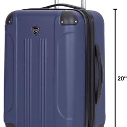 Travelers Club Chicago Hardside Navy Blue 20"