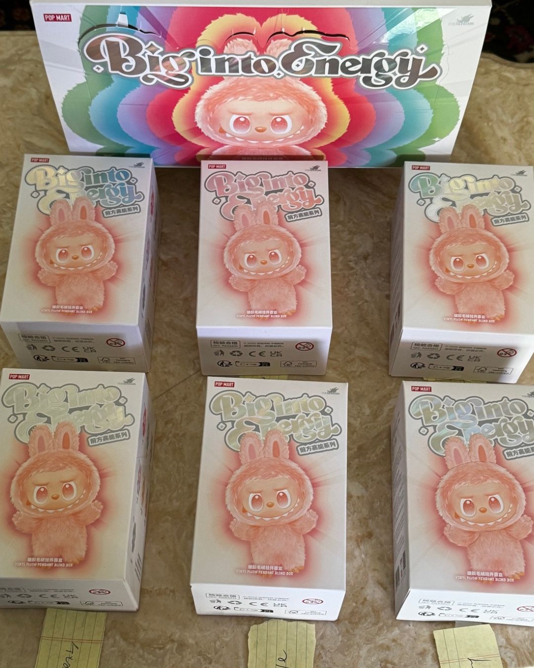 Authentic big Into Energy Set ( Six Labubus, No Secret)
