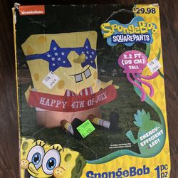 SpongeBob 4th of July inflatable Nickelodeon sponge bob squarepants nick