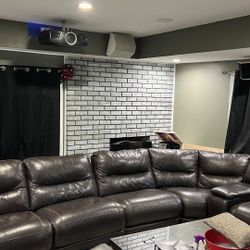 L- Shape Genuine Leather Couches