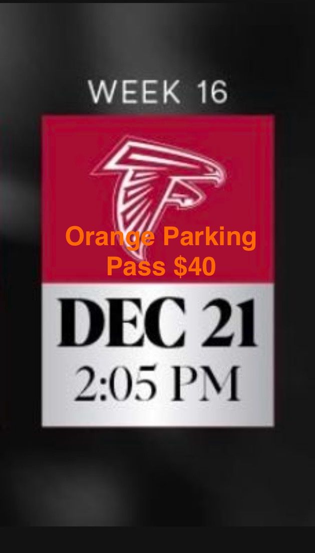 Orange Parking Pass To Cardinals And Falcons $40
