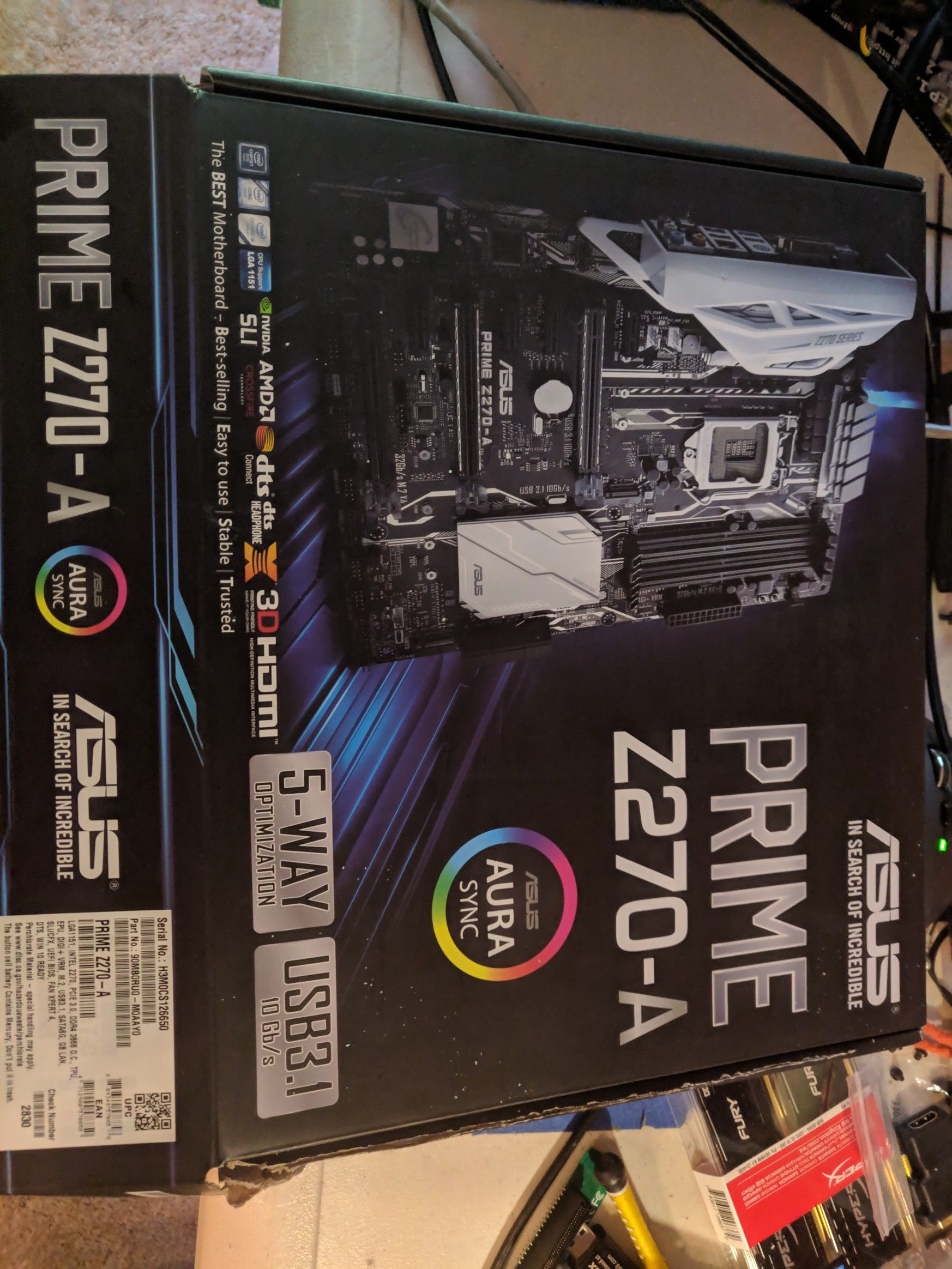 ASUS prime Z270 A in perfect condition