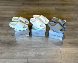 Yeezy YZY YS-01 Slides - Cream, Grey - M - 11 - (each)