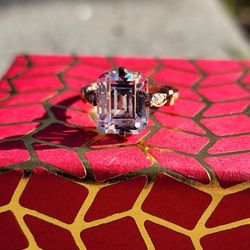 2ct Rose-gold Moissanite Ring