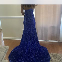 Blue prom dress