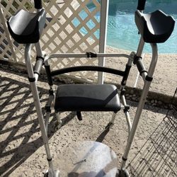 Upright Walker with Seat – Great Condition!