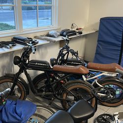 Two e-bikes