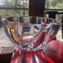 Orrefors Crystal Glass Bowl Large And Heavy 