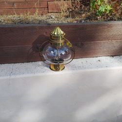Old Hanging Brass Lamp