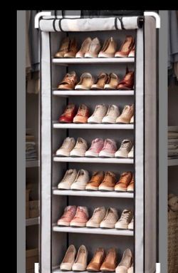 Tall Fabric Shoe Rack Organizer new in box 📦