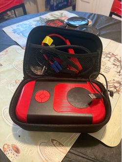 Jump cable n air pump all in one