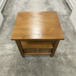 Wood End Table 