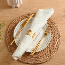 1 dollar  each Round Rattan Placemats