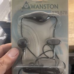 Radio earphones with microphone  Watson new With double jack connector 