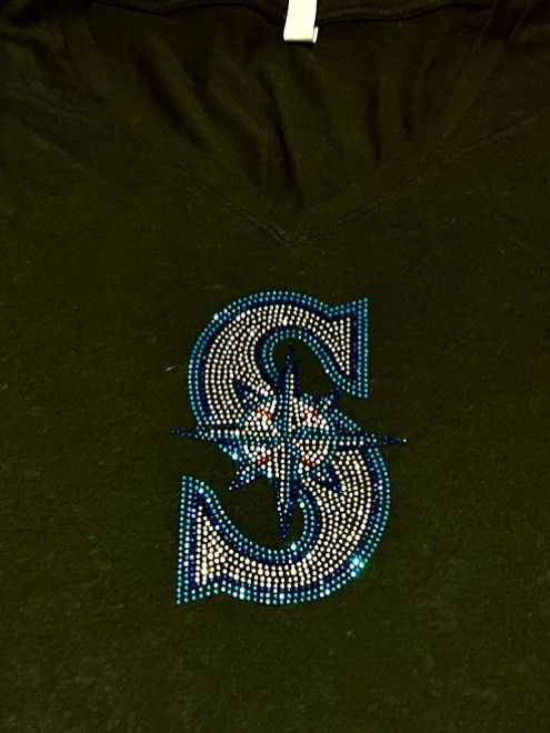 *New* Seattle Mariners Bling Rhinestone Shirt