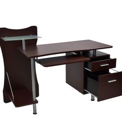 Executive Wooden Computer Desk With Storage, Study Table, Best for Home & Office