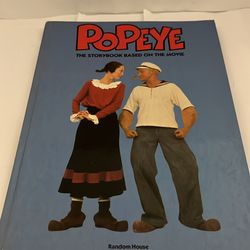 1980 Book ROBIN WILLIAMS POPEYE, Shelley Duvall, Movie Story Paramount / Disney