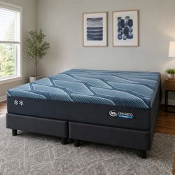 King Size Mattress Serta iSeries Hybrid 12” Medium Cooling Technology Premium Comfort Factory Fresh & Sealed in Plastic Same Day Delivery
