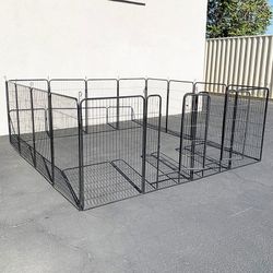 (Brand New) $270 Large 10x10ft Heavy Duty 48” Tall, 16-Panels Dog Playpen Pet Exercise Fence Crate Kennel