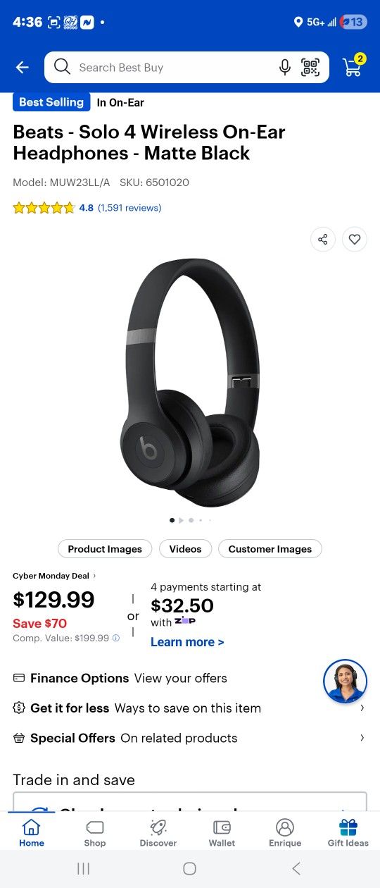Beats By Dre Solo 4 In Black 