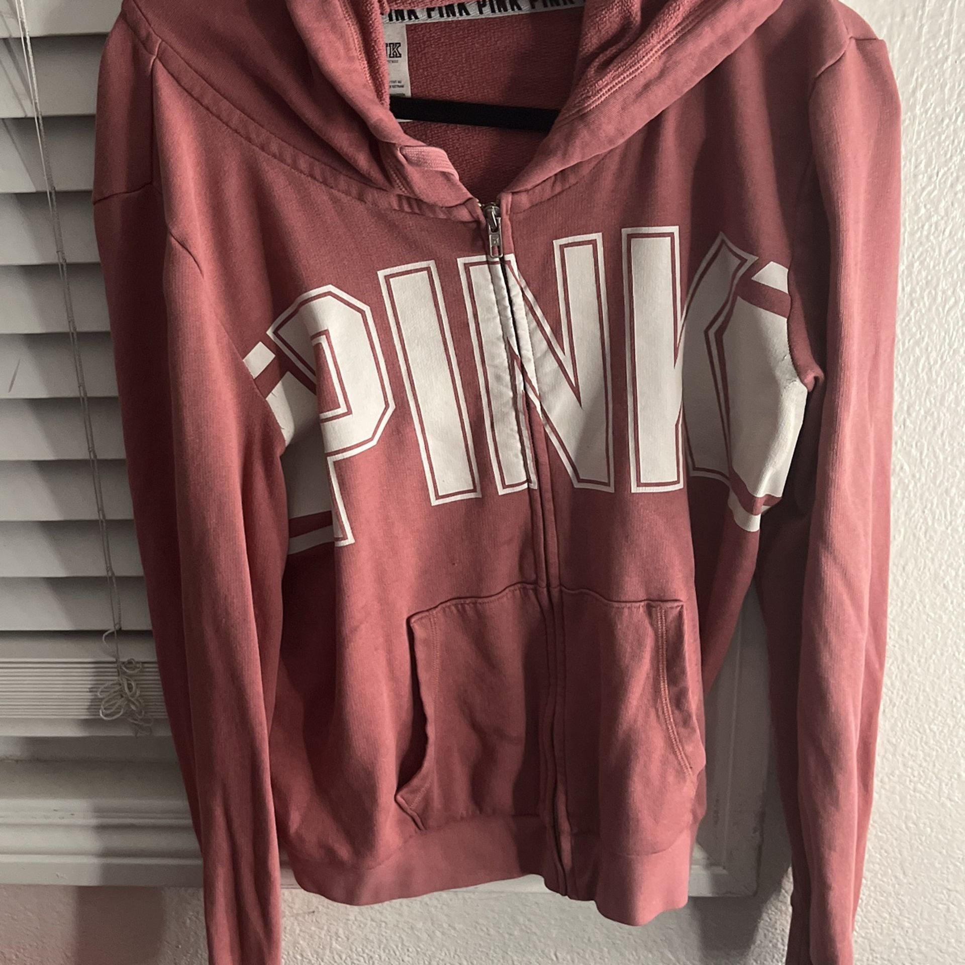 Vintage PINK crop Hoodie 