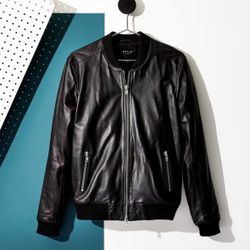 DSTLD Men’s Leather Bomber