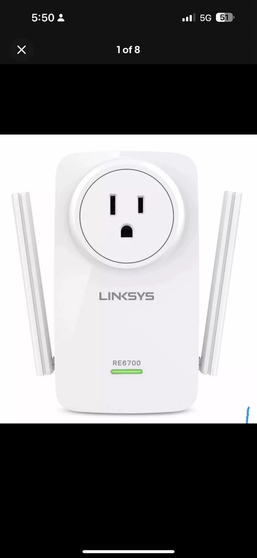 Linksys RE6700 Wi-Fi Signal Booster