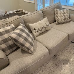 3 Seat Couch With Pillows Included 