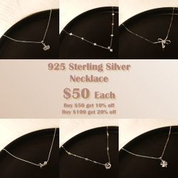 925 Sterling Sliver Necklace 