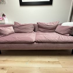Pink Velvet Couch