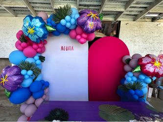 Lilo theme balloon back drop