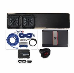 NEW FULL BASS PACKAGE KICKER AUDIO INSTALLED FIT CHEVY SILVERADO GMC SIERRA 4 DOORS 2019-up