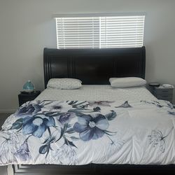 King Bed frame with storage